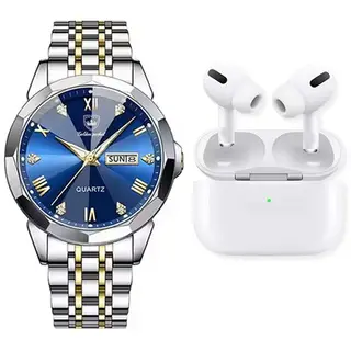 Stylish Men's Watch with Earphones - Ultimate Combo-Perfect Gift for Men