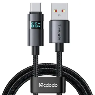 Mcdodo 66W LED Display USB-A to USB-C Fast Charging Cable Type-C Cable USB