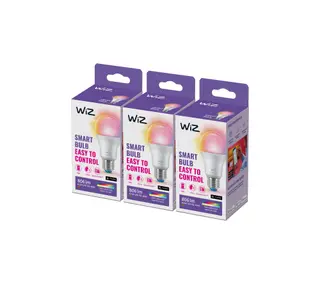 Wiz Wi-Fi A60 8-60W E27 RGBW - 3 Pack