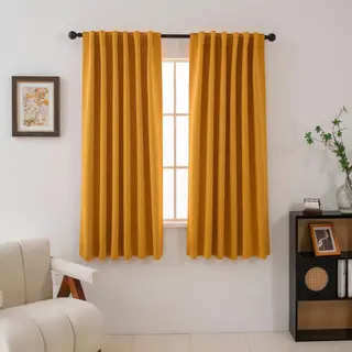 Pickluc Blackout Curtains 63 Inches Long 2 Panels – Grey – 52"W x 63"L (Pack of 2)