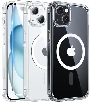 FNTCASE for iPhone 15 Case: Support Magnetic Charging Military Grade