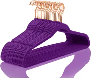 MIZGI Premium Velvet Hangers (50 Pack) Heavy Duty
