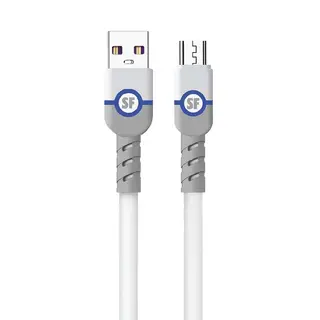 Supa Fly Micro USB Extra Length 2m Fast Charge Cable - White