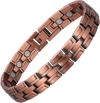 Mens Copper Magnetic Bracelets, with Strength Magnets
