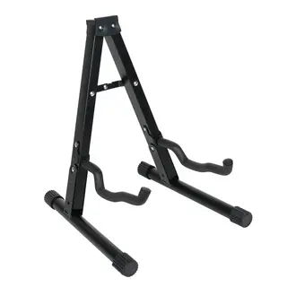 ALANES Guitar Stand, Foldable Electric Guitar Stands Floor, Non-slip Rubber And Foam Arm Metal Electric Guitar Stand