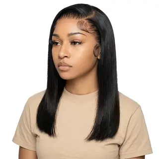 18 Inch Straight Glueless Wig 13x4 Frontal Lace Wear&Go Wigs Golden Perfect