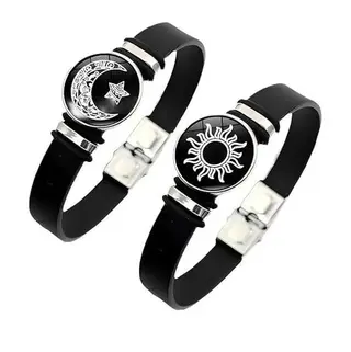 2 Pack Sun Star Moon Glow-In-The-Dark Lovers' Bracelet