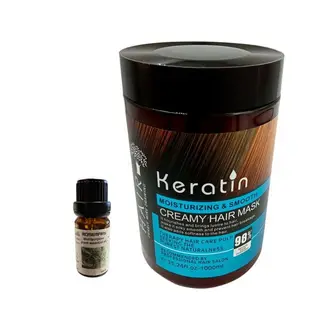 Keratin Hair Mask and rosemary essential oil