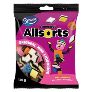 BEACON Liquorice Allsorts 150g