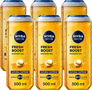 Nivea Men Boost Shower Gel 500 ml (pack of 6)