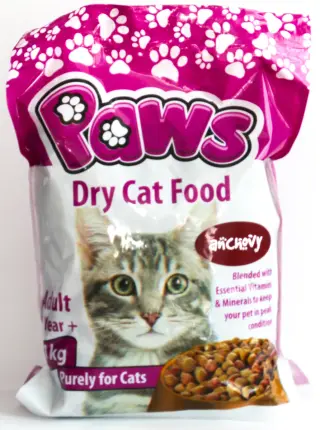 PAWS Dry Cat Food Anchovy Bags 1kg