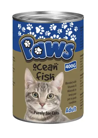 PAWS Cat Food Tin - Ocean Fish 385g