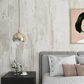 Livelynine White Concrete Wallpaper Peel and Stick Textured Concrete Contact Paper for Countertops Waterproof Wallpaper for Bathroom Bedroom Kitchen Cabinet Cover Counter Top Vinyl Cement 15.8x78.8