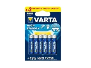 Battery Aaa He 6pc Alkaline Varta