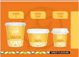 Great Flavours Ice Cream Banana 300ml