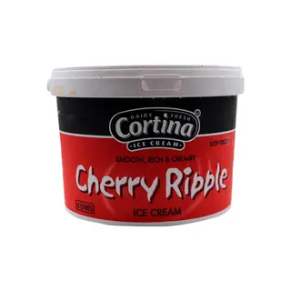 Cortina Cherry Ripple Ice Cream 5lt Tub