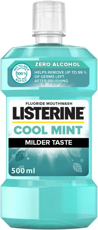 Listerine, Mouthwash, Zero, Mild Mint, 500ml