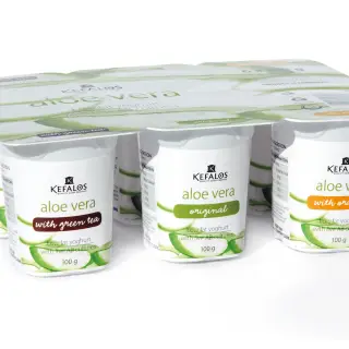 KEFALOS 3 Flavour Aloe Yoghurt 100g x 6