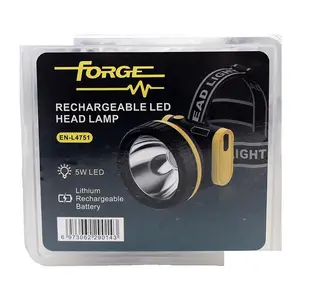Forge Led Rechargeable Head Lamp Lit 5w