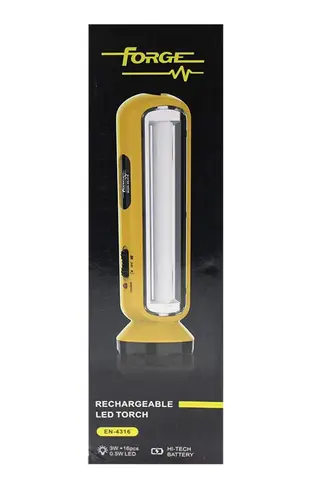 Forge Led Rechargeable Torch 3w +8w
