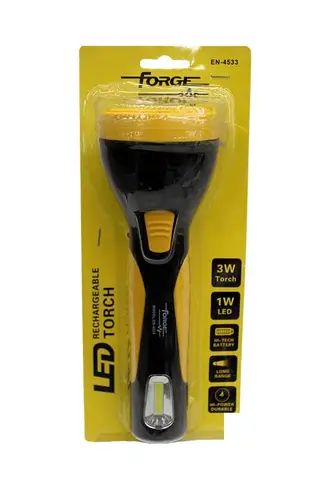 Forge Led Rechargeable Torch 3w+1w