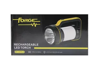 Forge Led Rechargeable Torch Lit 7w +15w