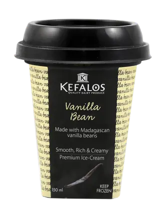 Kefalos Premium Vanilla Bean Ice Cream 150ml