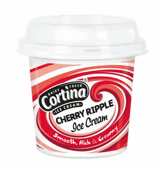 Cortina Cherry Ripple Ice Cream 125ml