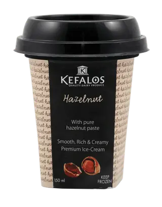 Kefalos Premium Hazelnut Ice Cream 150ml