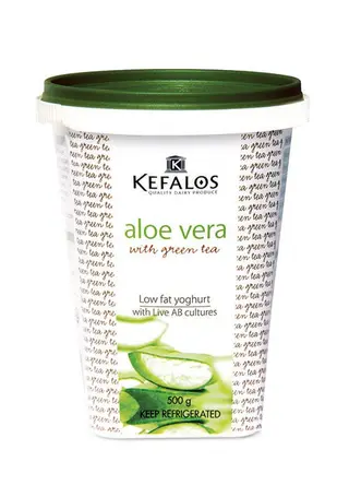 Kefalos Aloe Vera Green Tea Yoghurt 500g