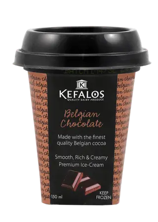 Kefalos Premium Belgian Chocolate Ice Cream 150ml