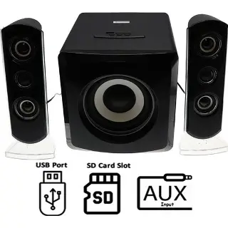 AudioMate 2 Channel And Subwoofer Stereo Speaker System