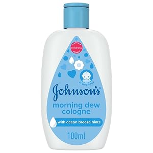 Johnson's Baby Cologne, Morning Dew (100ml), Gentle & Refreshing Scent for Delicate Skin, Dermatologist Tested & Hypoallergenic, Perfect for Baby's Comfort & Care