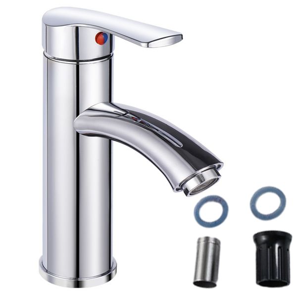 Bathroom Sink Faucet Basin Mixer Tap Chrome Tall One Hole Lavatory Faucet