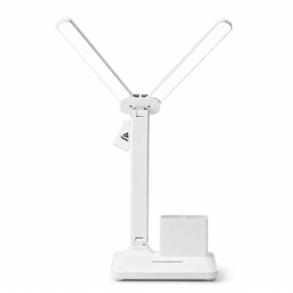 Topika - LED Desk Lamp, Rechargeable Dimmable Study Light With Phone Holder