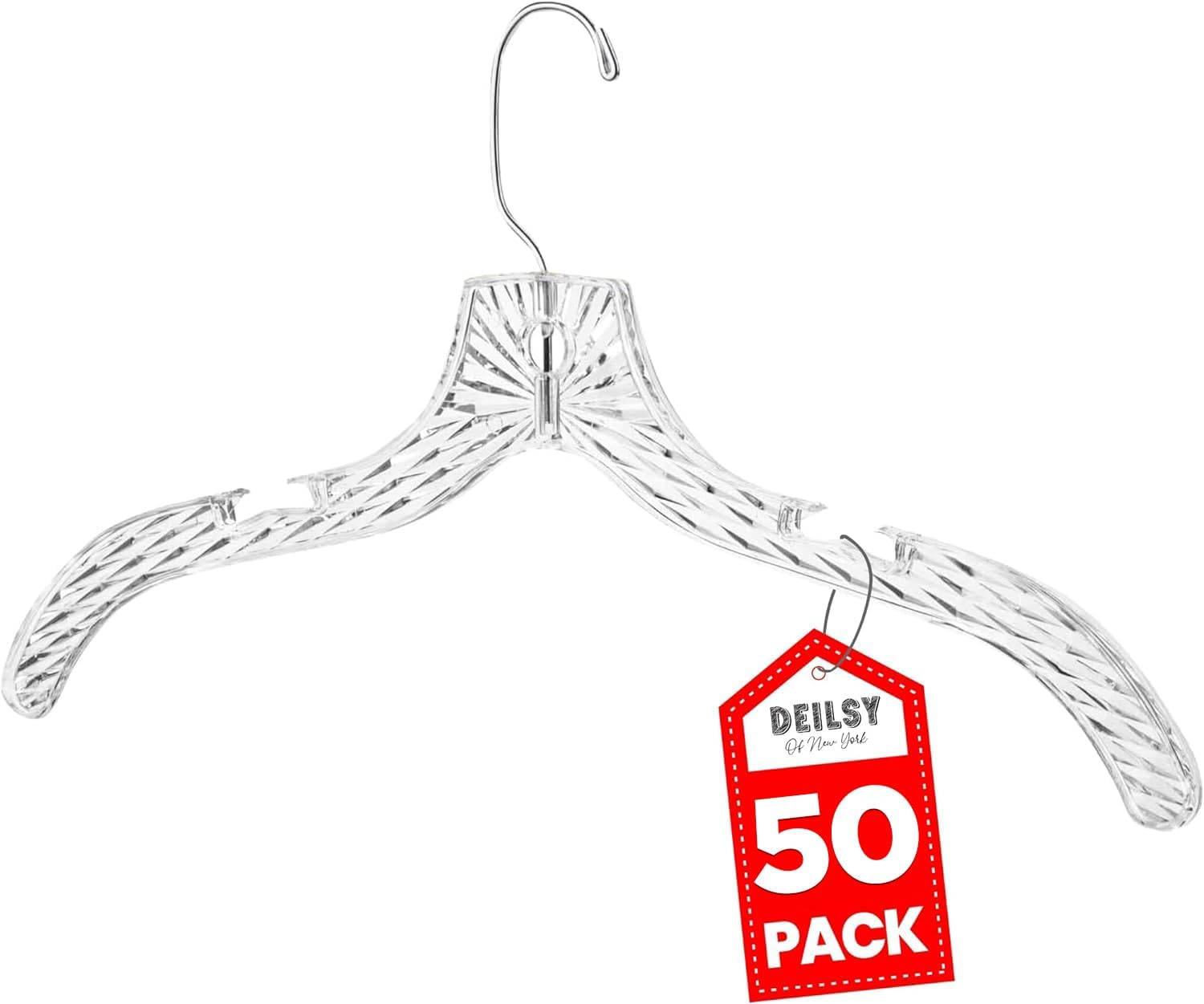 Clothes Hangers Plastic Set of 50 Pack Heavy Duty Hangers Dresses – 100