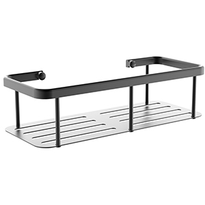 Bodie Universal Square Shower Shelf, Black, Aluminium