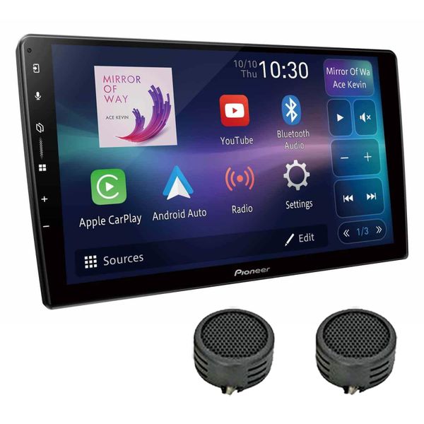 Pioneer 9" Wireless Android Auto/Carplay & Weblink Head Unit & Evo Tweeters