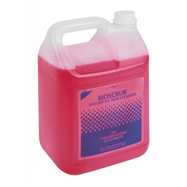 B-Braun Bioscrub Hand Wash Disinfectant 5 Litre Chlorhexidine Liquid