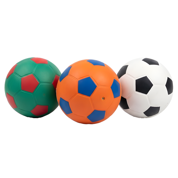 3-Piece13cm Sporty Fun Rubber Soccer Ball Dog Toys for Fetch