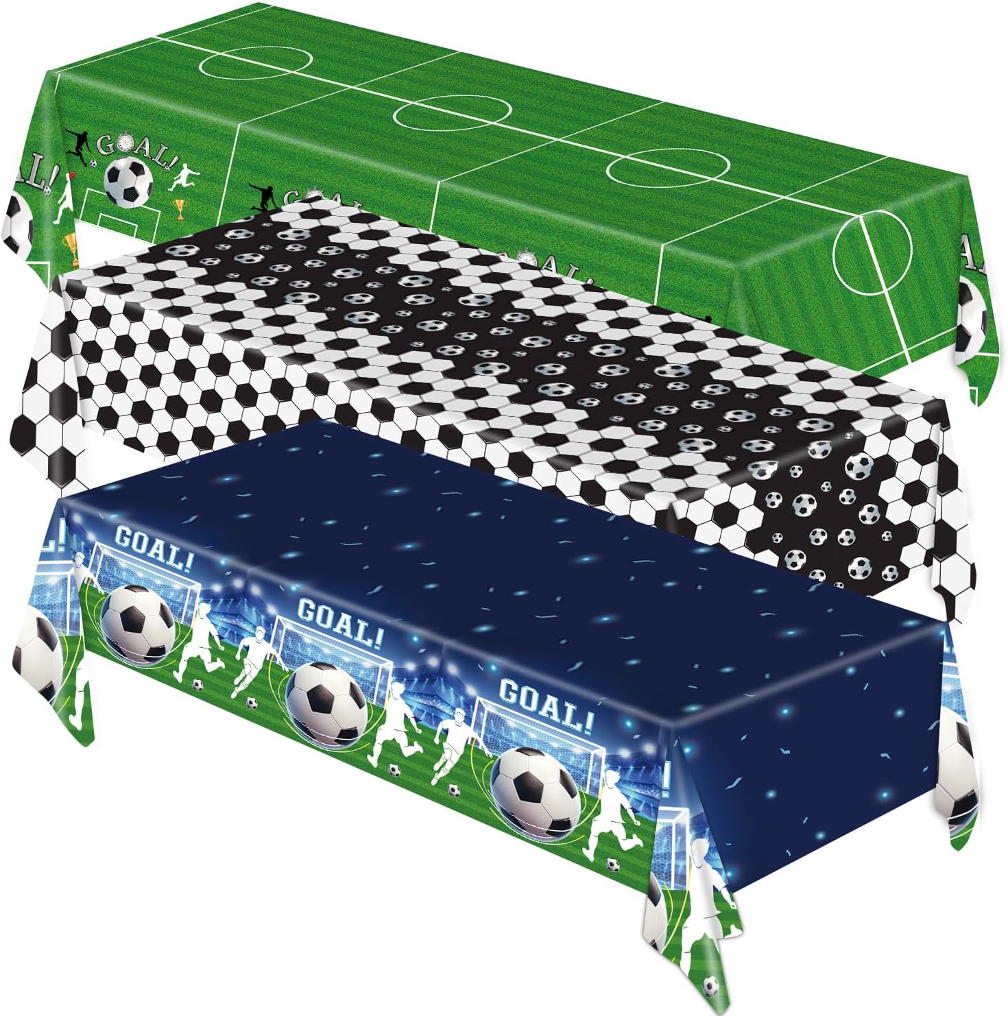 3 Pack Soccer Football Table Cover