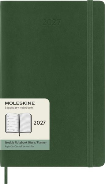 2027 12m Myrtle Green Large Weekly Notebook Soft