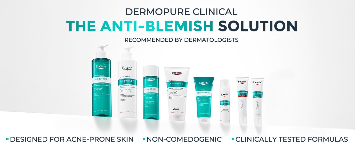 Eucerin DERMOPURE CLINICAL Correcting Cleansing Gel for Blemishes & Acne-prone skin, 150 ml