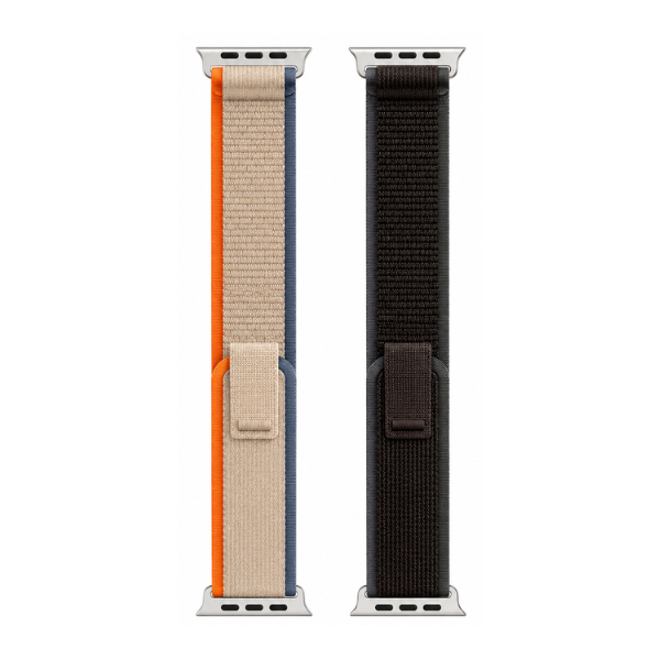 2-Pack Grey Velcro Nylon Straps Compatible with Apple Watch - 42/44/45/49mm