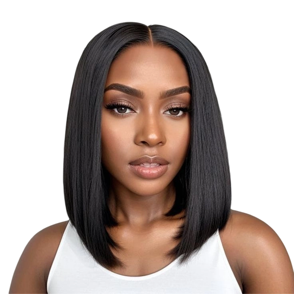16 inch Wear and Go Glueless Bob Wig 4x4 Invisible HD Lace Closure Wigs