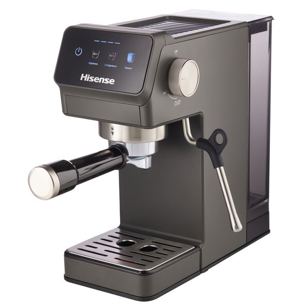 Hisense Espresso Coffee Machine with PID control & Pre-brew - Metallic Grey