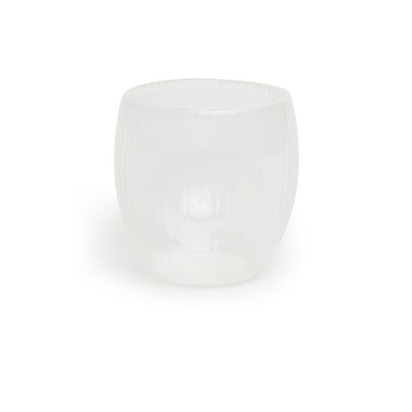 George & Mason - Fluted Glass Double Wall Mug - 250ml