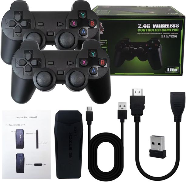 128G Retro Gaming Console,Nostalgia Stick Game with 15 Built-in Emulators