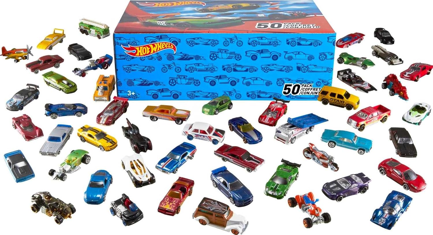 Hot Wheels Toy Trucks & Cars – 20-Pack