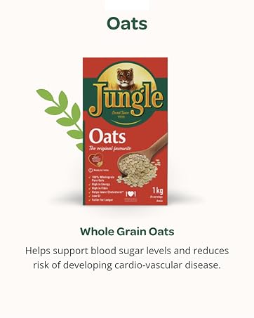 Jungle Taystee Wheat Semolina Original 500g: High Fibre, Low Fat Wheat Semolina Porridge; Jungle Porridge, Ready in 3minutes; Taystee Wheat Semolina Porridge for the Whole Family